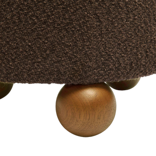 Mell Stool Brown Boucle