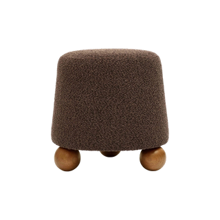 Mell Stool Brown Boucle