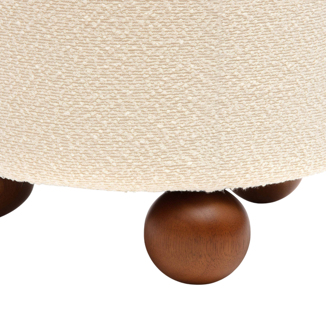 Mell Stool Cream Boucle
