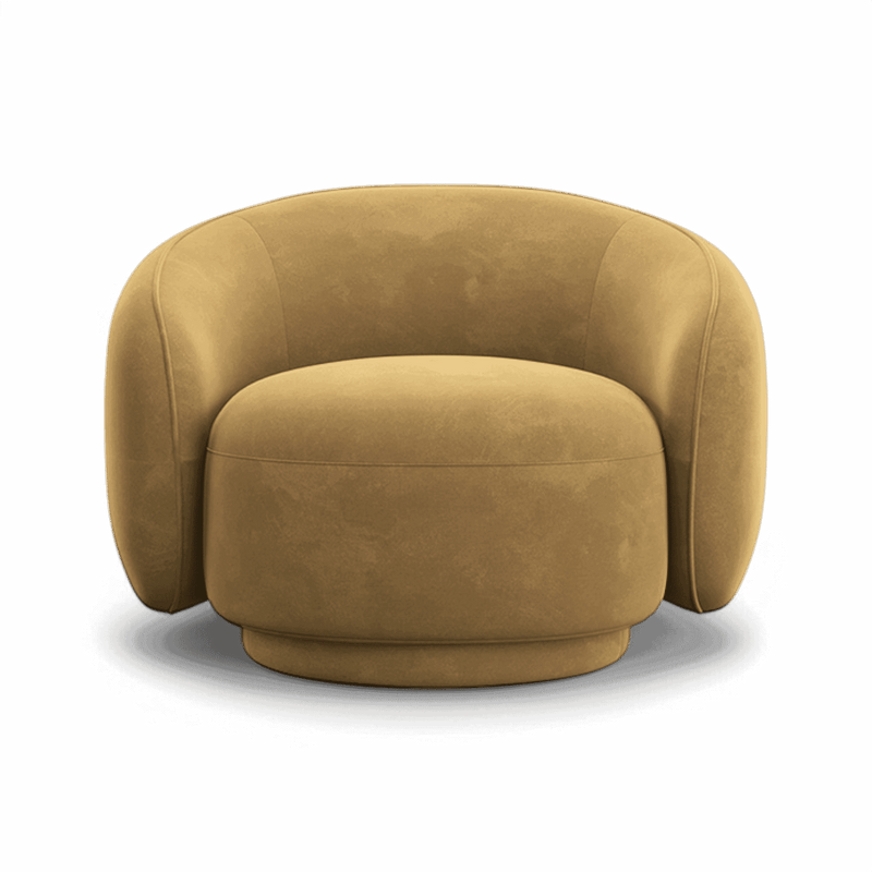 Nido Lounge Chair Camel Velvet