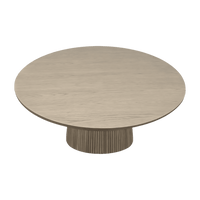 Oxford Round Dining Table Greige Oak