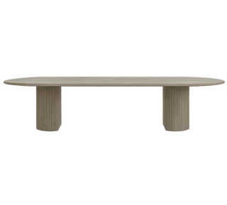 Oxford Rectangular XL Dining Table Greige Oak