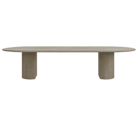 Oxford Rectangular XL Dining Table Greige Oak
