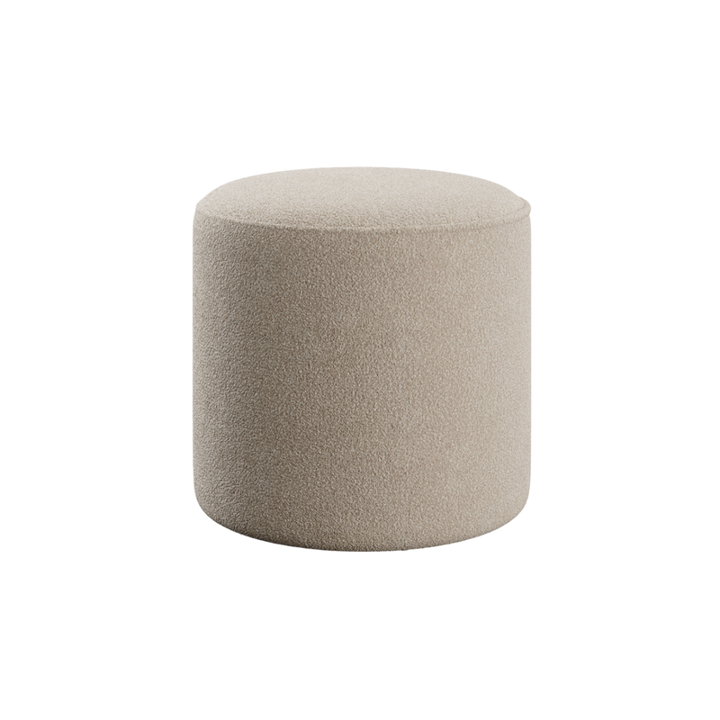 Elora Ottoman Greige Boucle