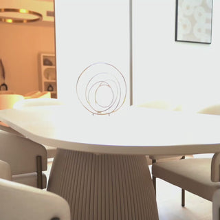 Oxford Rectangular Dining Table Alabaster