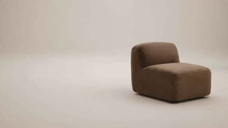 Brunello Sectional Sofa Brown Velvet