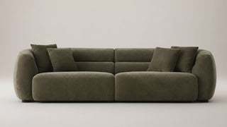 Brera 4 Seater Sofa Olive Green