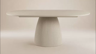 Oxford Rectangular Dining Table Alabaster