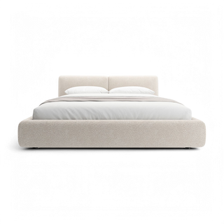 Gabriele Bed White Boucle