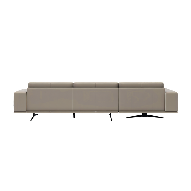 Valentino Left Sectional Sofa Gray