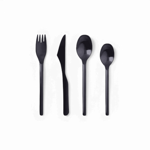 Tivoli Black Silverware Set