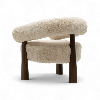 Veltrix Lounge Chair Vegan Shearling