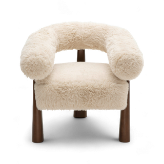 Veltrix Lounge Chair Vegan Shearling
