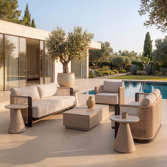 Vita Outdoor Coffee Table Beige