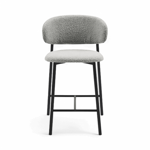 Zoya Counter Stool Gray Boucle