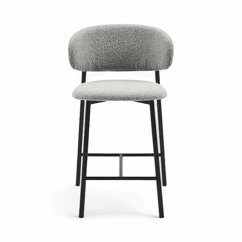 Zoya Counter Stool Gray Boucle