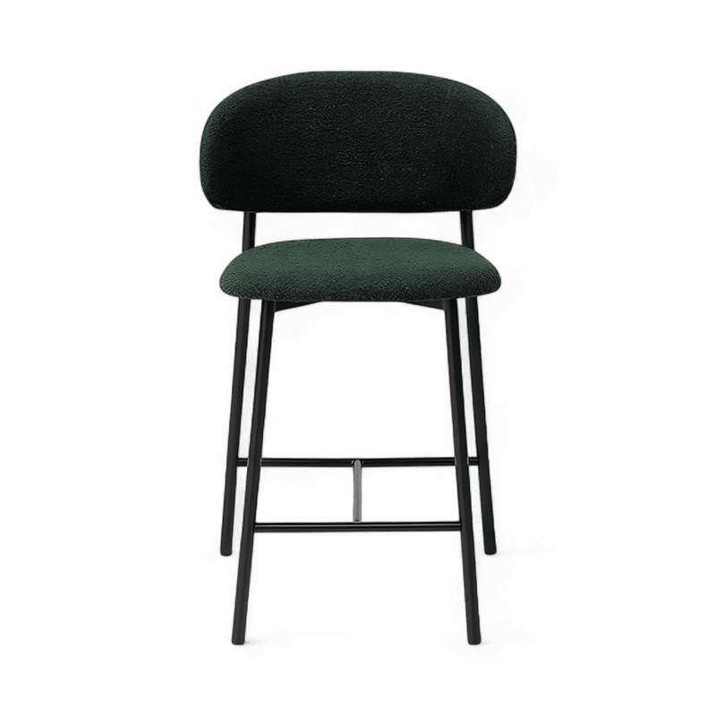 Zoya Counter Stool Green Boucle