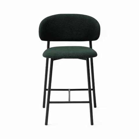 Zoya Counter Stool Green Boucle