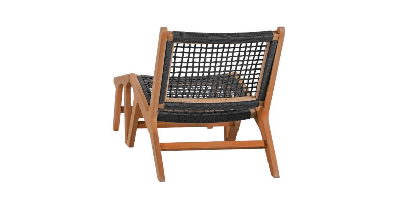 Rope Outdoor Lounge Chairs & Ottomans