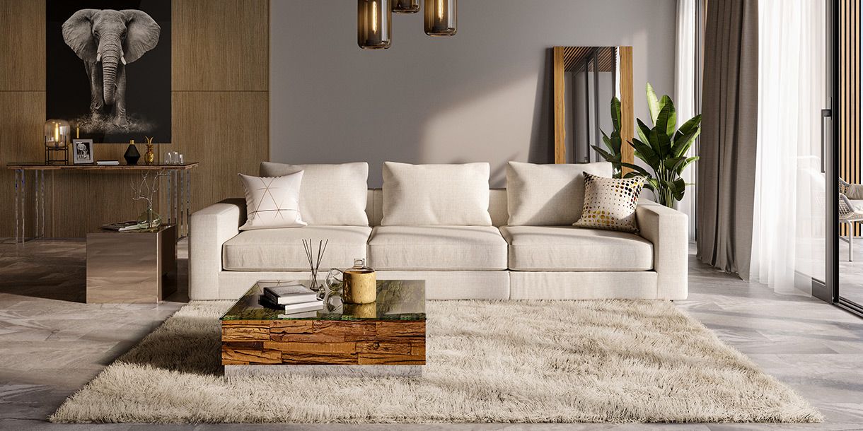 Braxton 3-Piece Sofa Cream - Modani Furniture